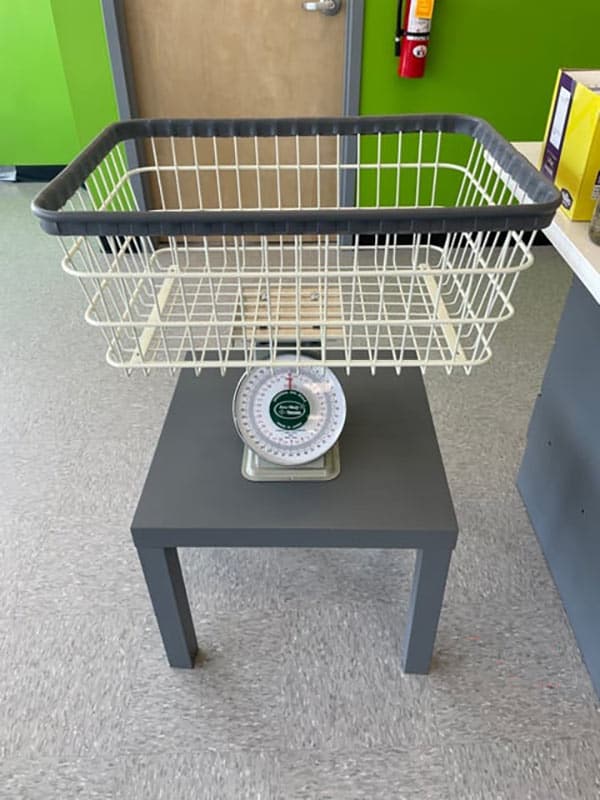 Scale for weighing laundry